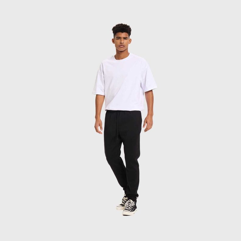 Pantalón Buzo Hombre Jogger Básico Negro I Fashion's Park-3