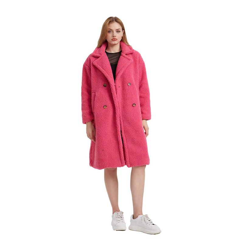Abrigo Mujer Teddy Magenta Fashion´s Park-0