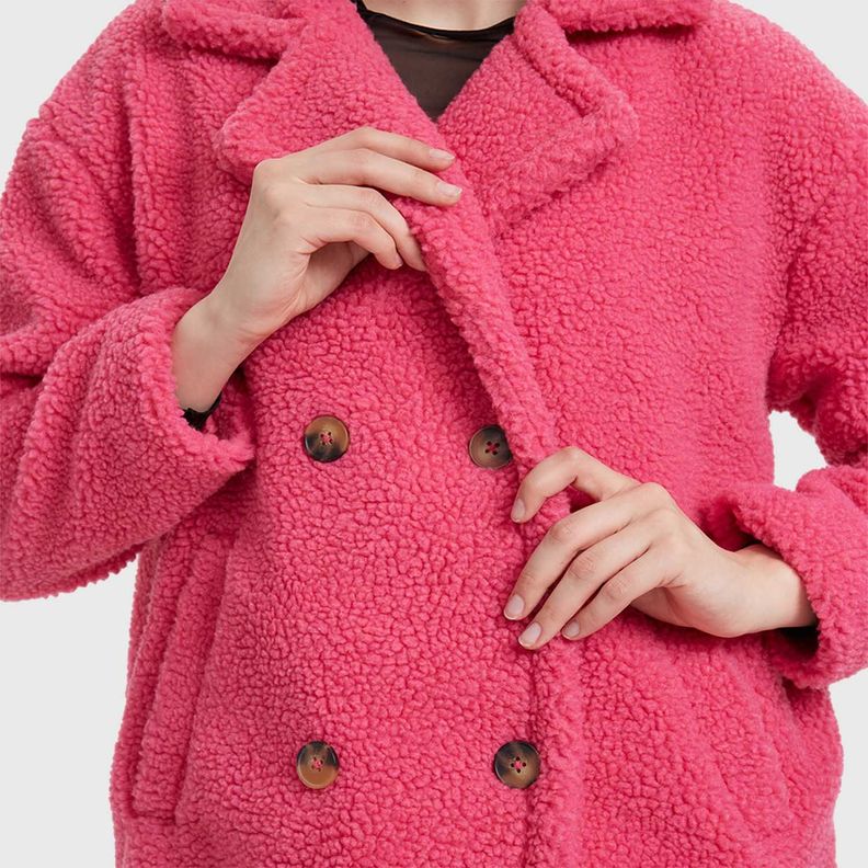 Abrigo Mujer Teddy Magenta Fashion´s Park-3