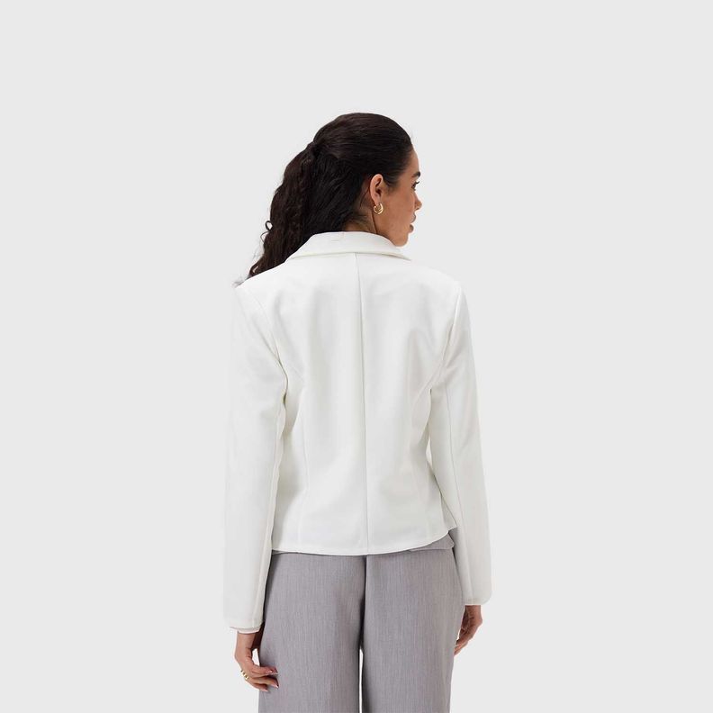 Blazer Mujer Cruzado 4 Botones Crudo Fashion's Park-2