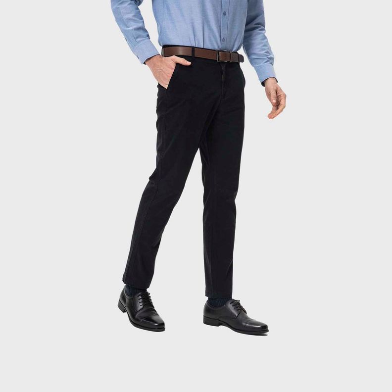 Pantalón Hombre Chino Cinturón Negro Ii Fashion's Park-1