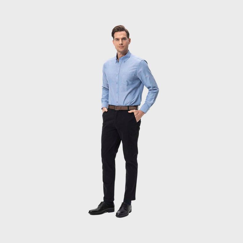 Pantalón Hombre Chino Cinturón Negro Ii Fashion's Park-3