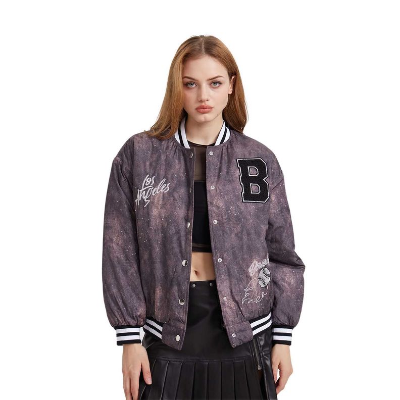 Chaqueta Mujer Bomber Design Negro Fashion´s Park-0