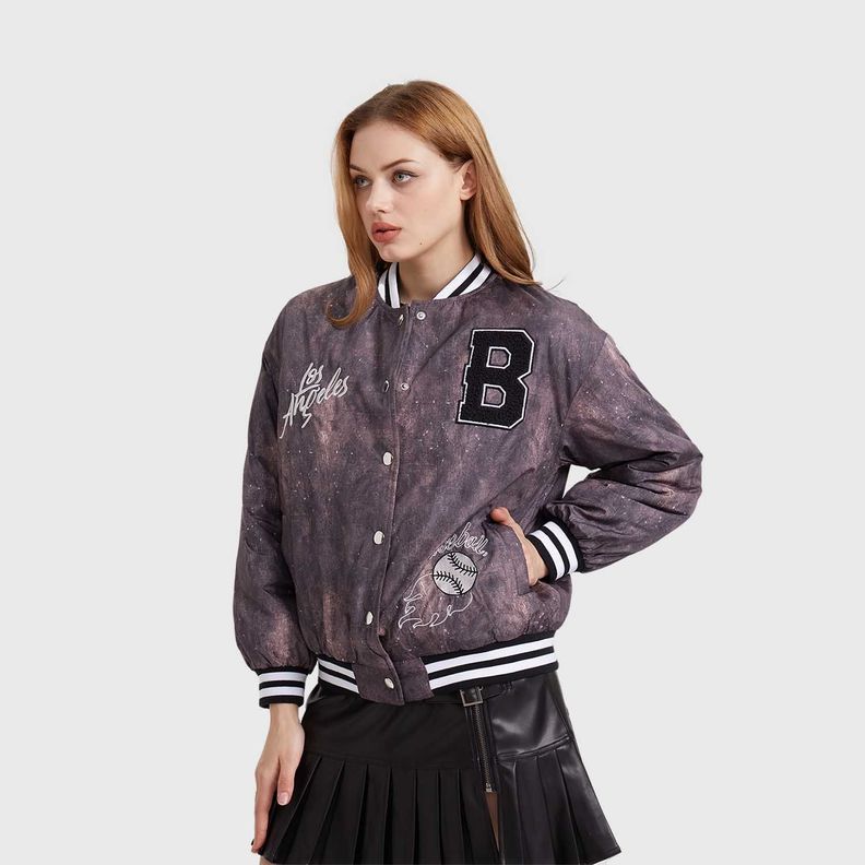 Chaqueta Mujer Bomber Design Negro Fashion´s Park-1
