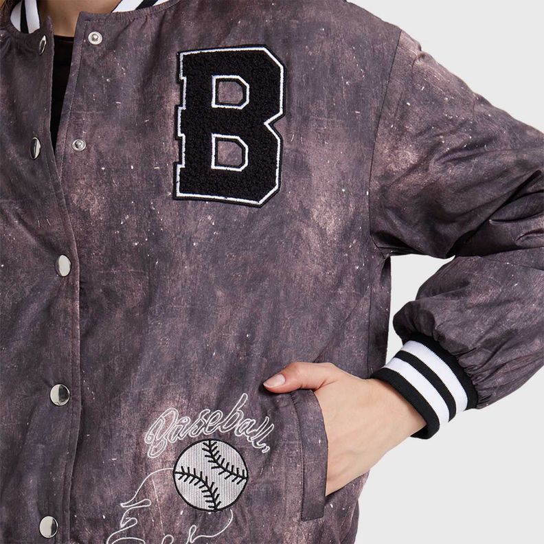 Chaqueta Mujer Bomber Design Negro Fashion´s Park-3
