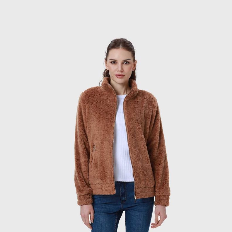Polar Mujer Full Zipper Café I-2