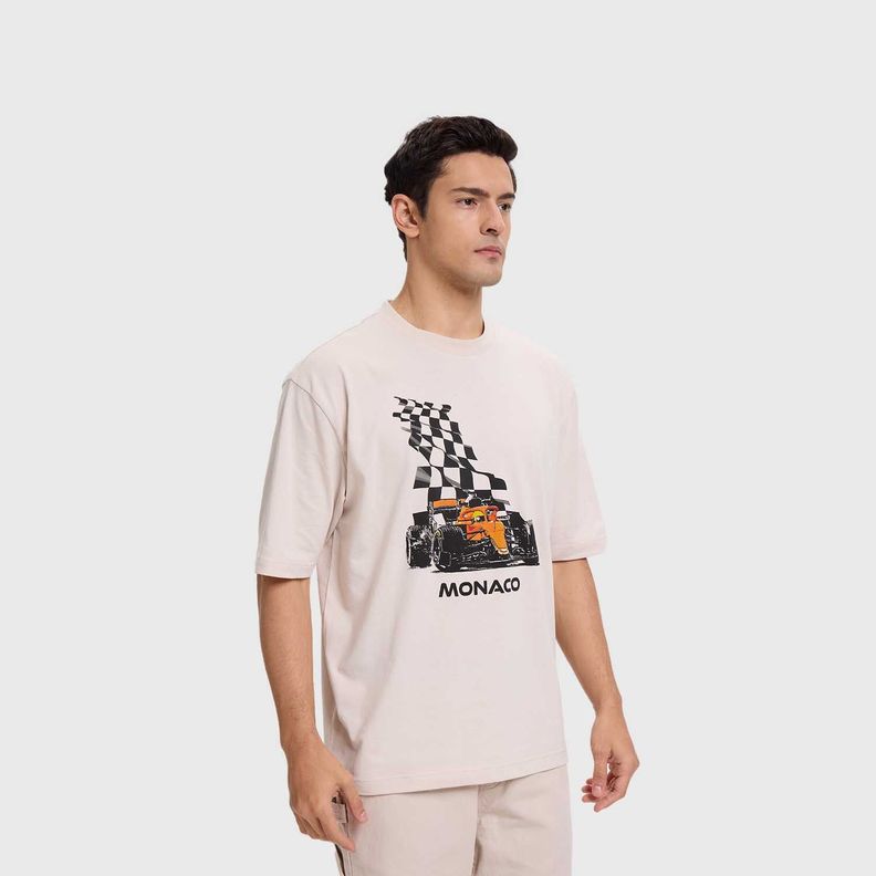 Polera Hombre Estampado Beige Fashion's Park-1