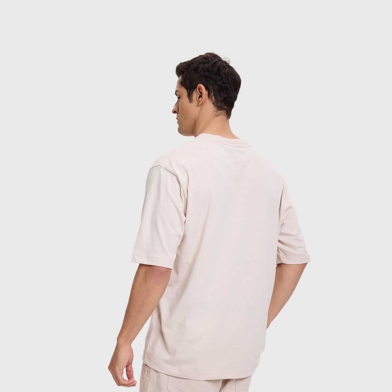 Polera Hombre Estampado Beige Fashion's Park-2