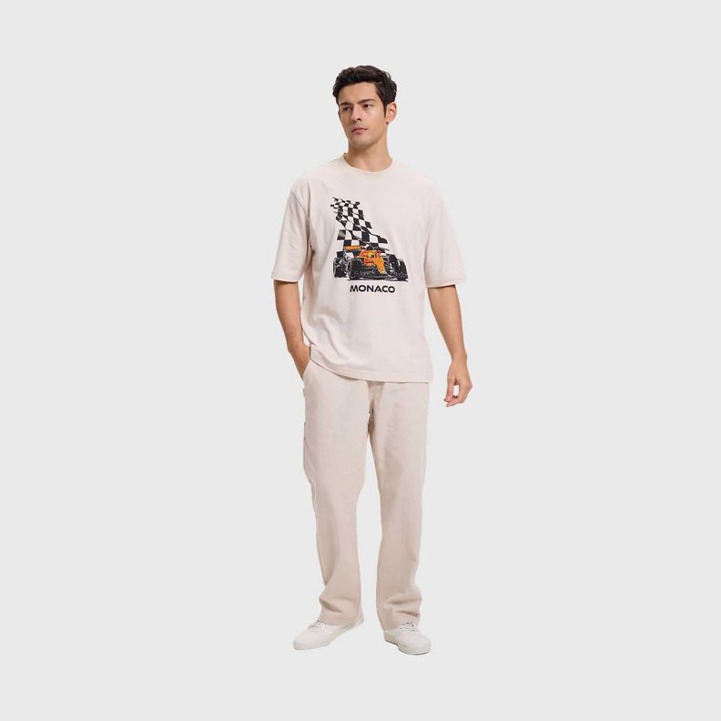 Polera Hombre Estampado Beige Fashion's Park-3