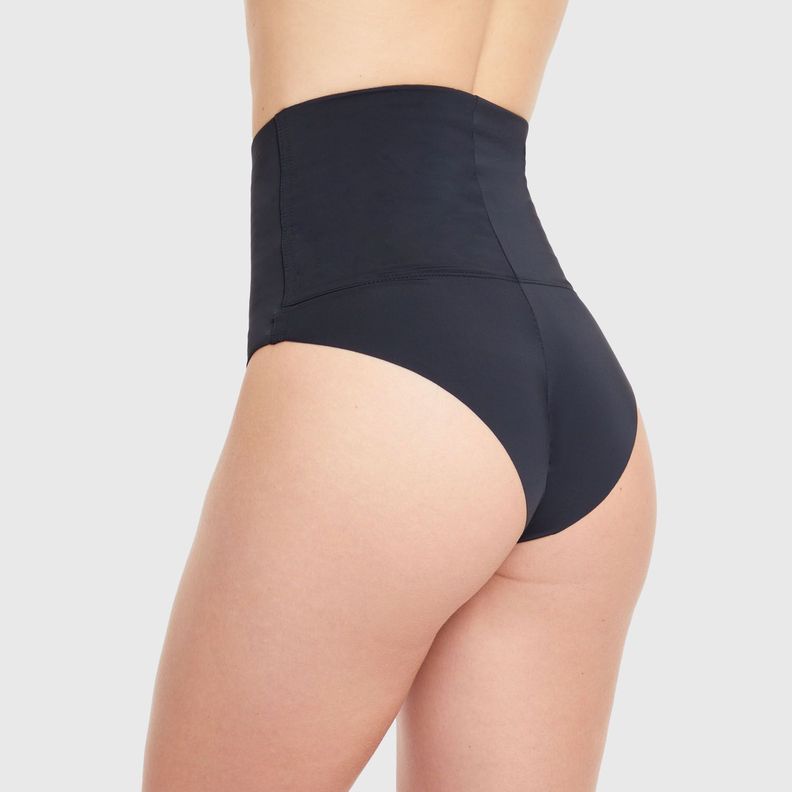 Calzón Tiro Alto Control Abdomen Negro Mujer-1
