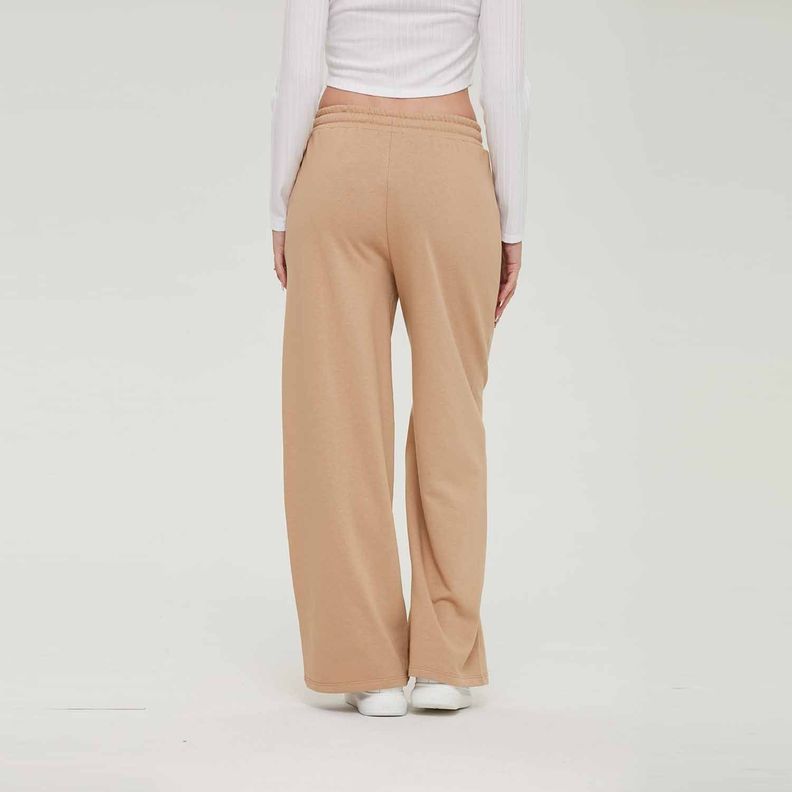 Pantalón Buzo Mujer Flare Café Claro Fashion´s Park-5
