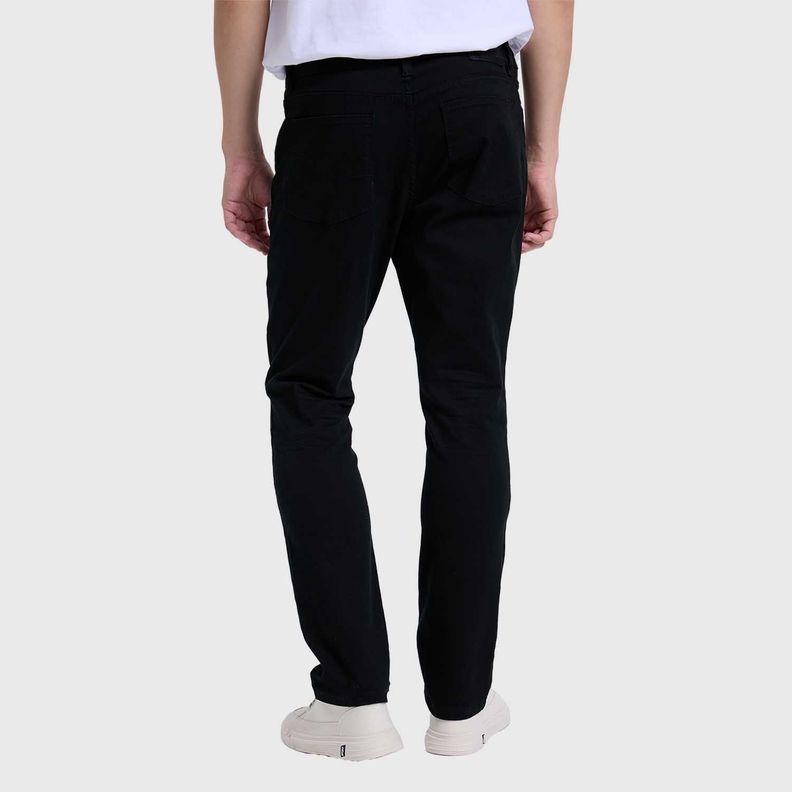 Jeans Hombre Slim Color Negro-2