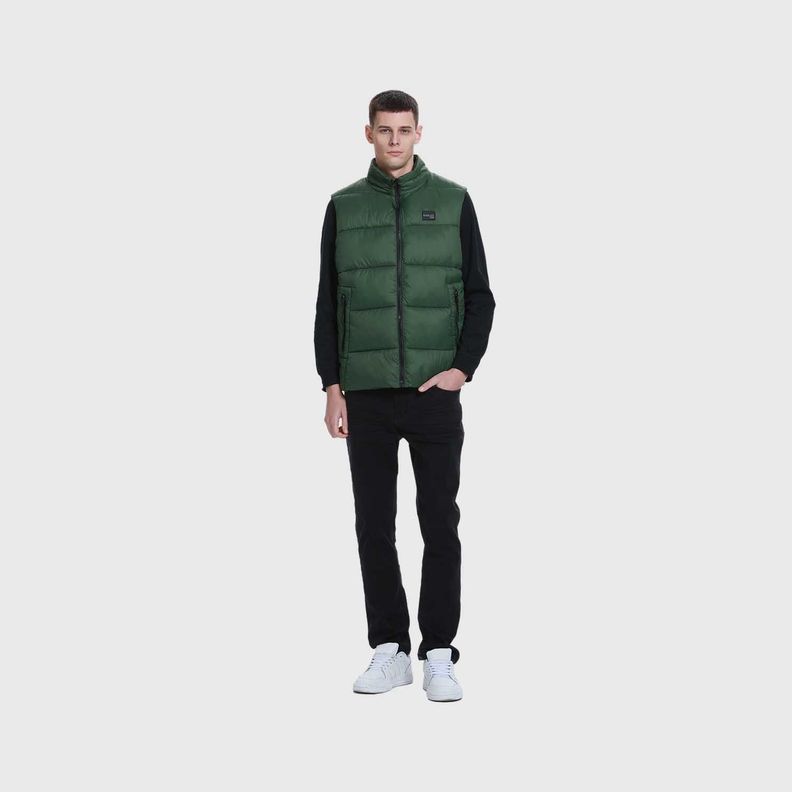 Parka Hombre Puffa Verde Militar Fashion's Park-3