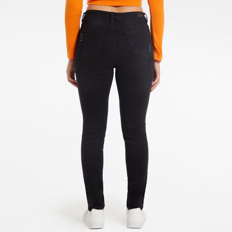 Jeans Mujer Super Skinny Lia Negro-2