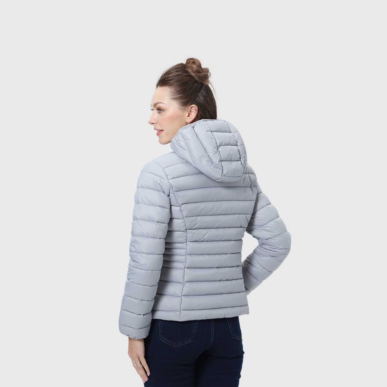 Parka Mujer Corta Plummy Gris-2