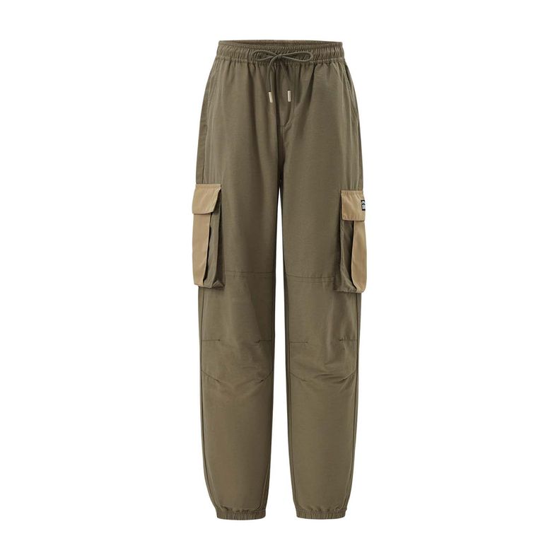 Pantalón Niño Cargo Parachute Verde Militar Fashion's Park-0