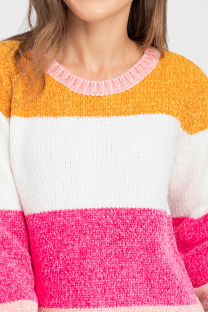 Sweater Color Block Juvenil-2