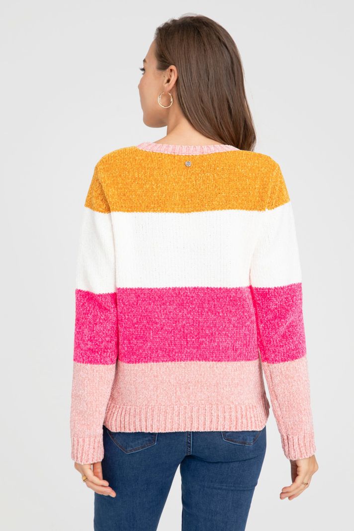 Sweater Color Block Juvenil-1