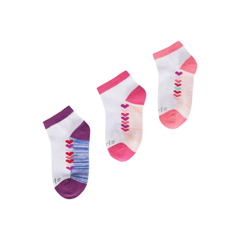 Calceta Deportiva Niña Tripack Fucsia  Fashion's Park-0