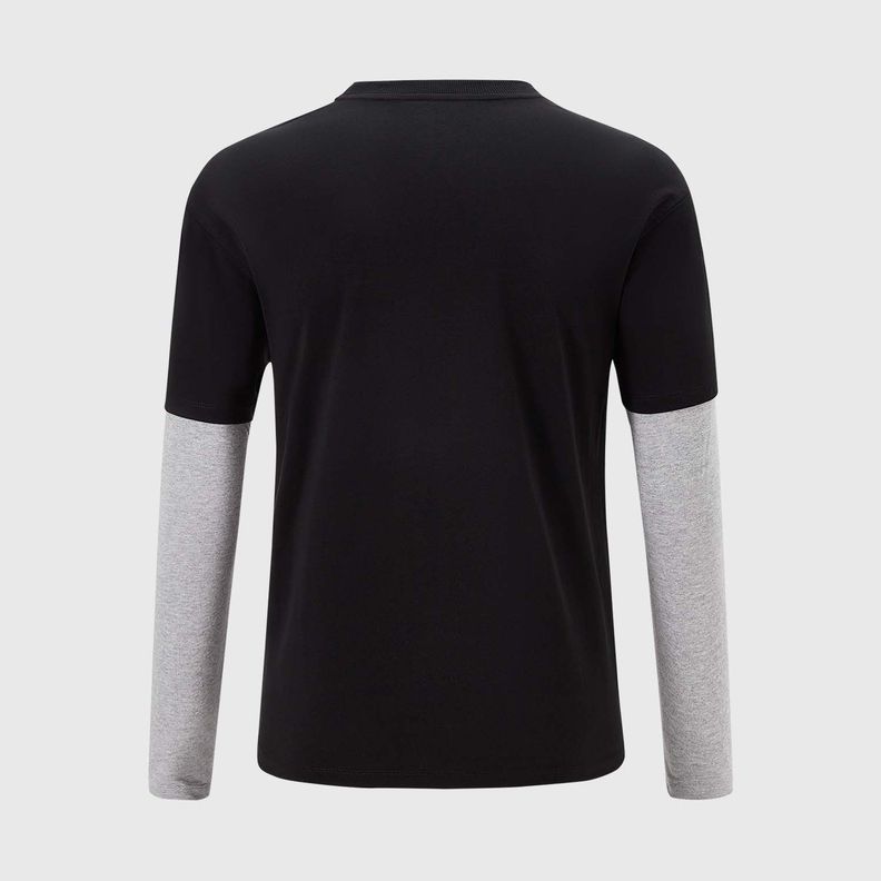 Polera Niño Oversize Doblemanga Negro Fashion's Park-1
