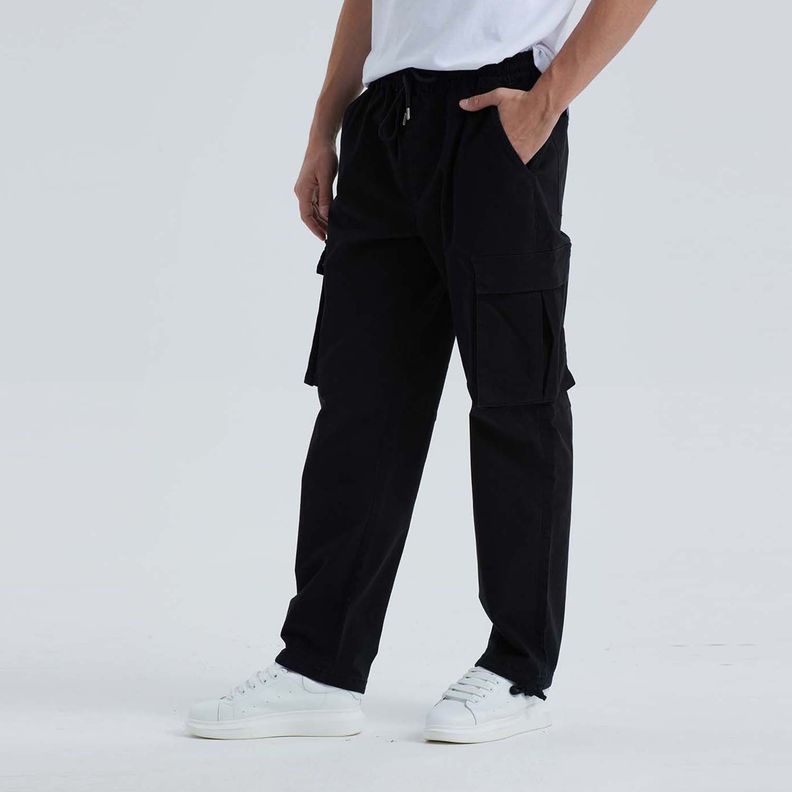 Pantalón Hombre Cargo Tapeta Negro Fashion´s Park-1
