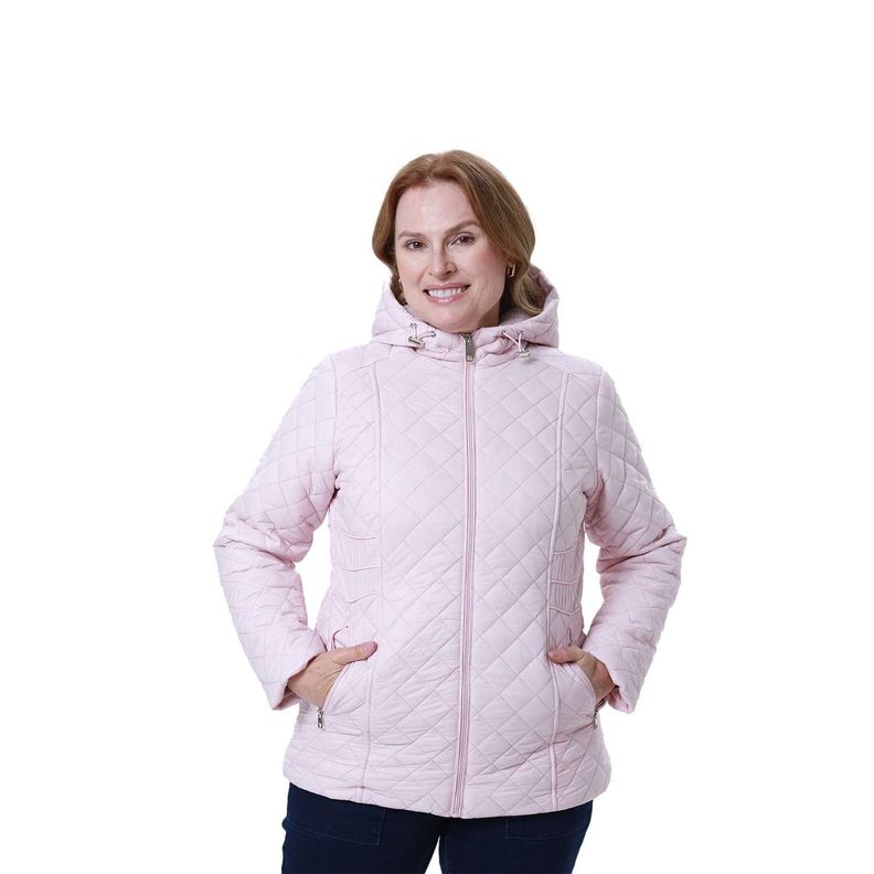 Parka Mujer Con Bolsillo Palo Rosa-0