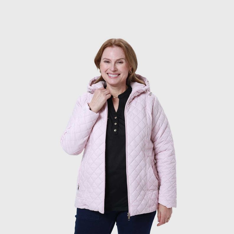 Parka Mujer Con Bolsillo Palo Rosa-1