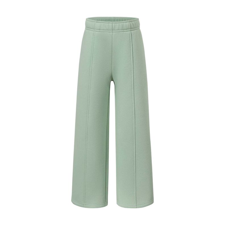Pantalón Buzo Niña Wide Leg Verde-0