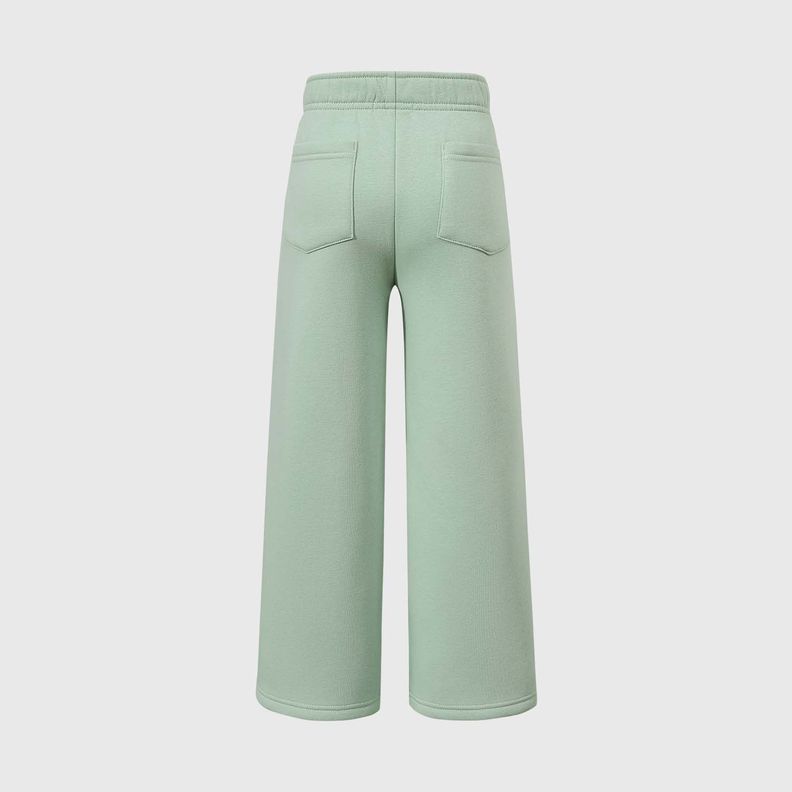 Pantalón Buzo Niña Wide Leg Verde-1