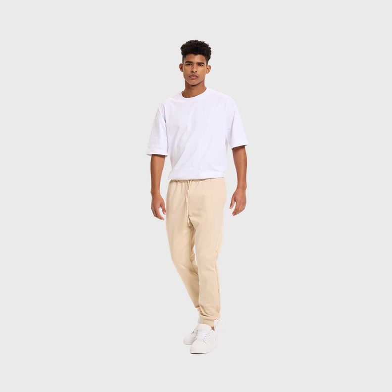 Pantalón Buzo Hombre Jogger Básico Beige I Fashion's Park-3