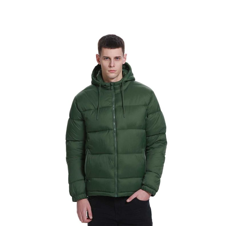 Parka Hombre Básica Lisa Verde Fashion's Park-0