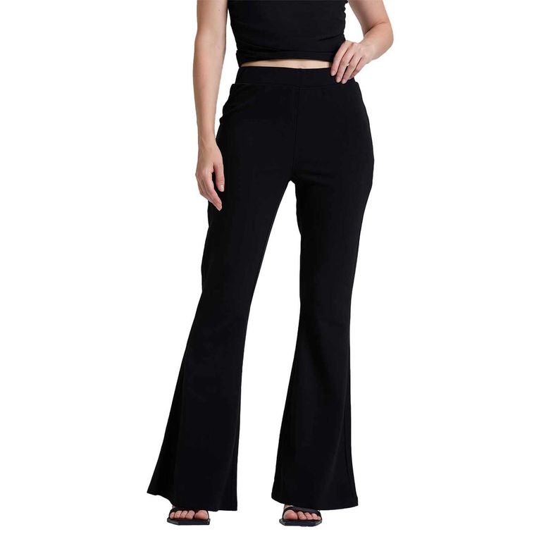 Pantalón Mujer Palazzo Negro Fashions Park-0