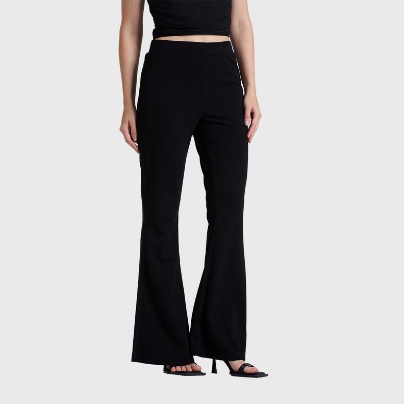 Pantalón Mujer Palazzo Negro Fashions Park-1