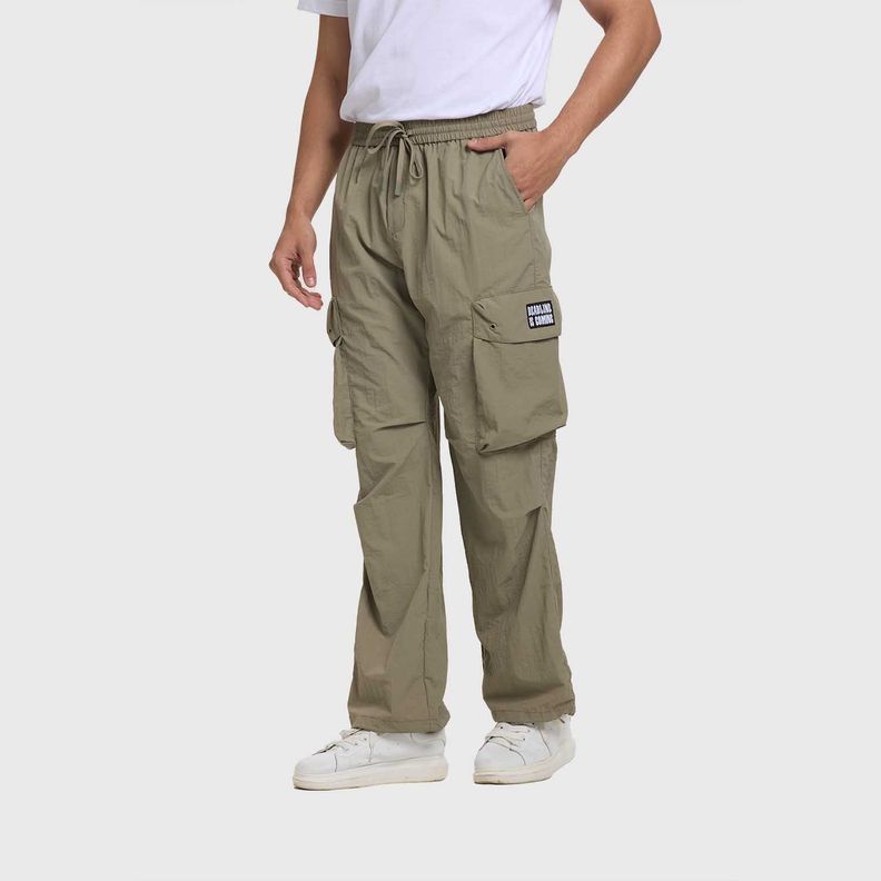 Pantalón Hombre Cargo Verde Militar II Fsp Fashion's Park-1