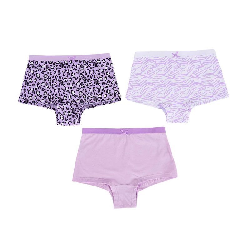 Calzón Niña Tripack Print Lila Fashion's Park-0