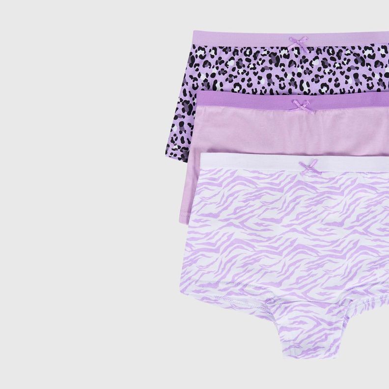 Calzón Niña Tripack Print Lila Fashion's Park-1