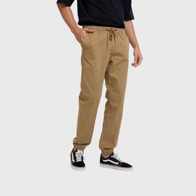 Pantalón Hombre Jogger Twill Camel Fsp Fashion's Park-2
