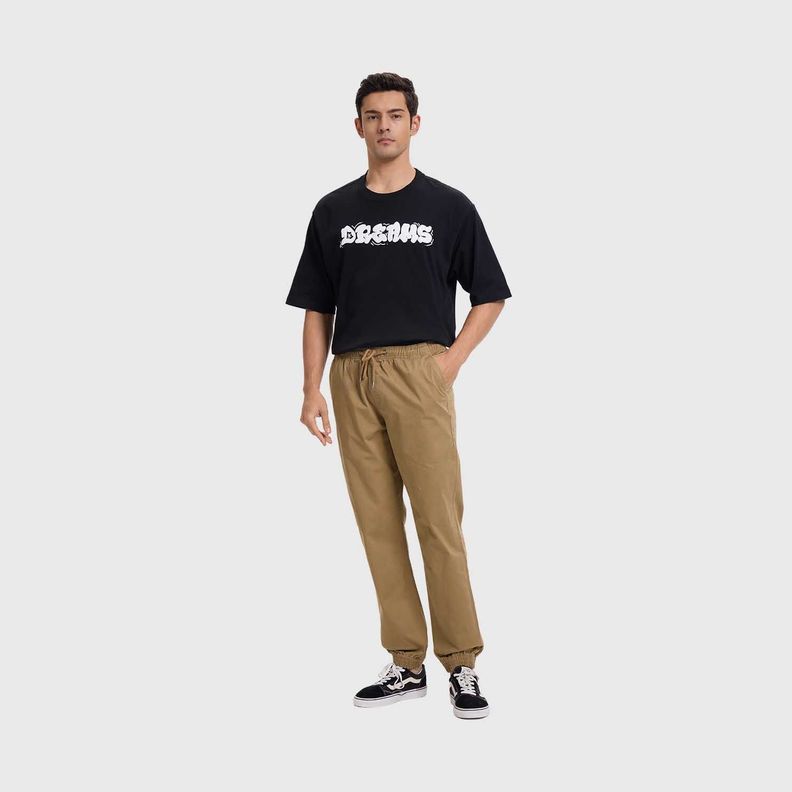 Pantalón Hombre Jogger Twill Camel Fsp Fashion's Park-6
