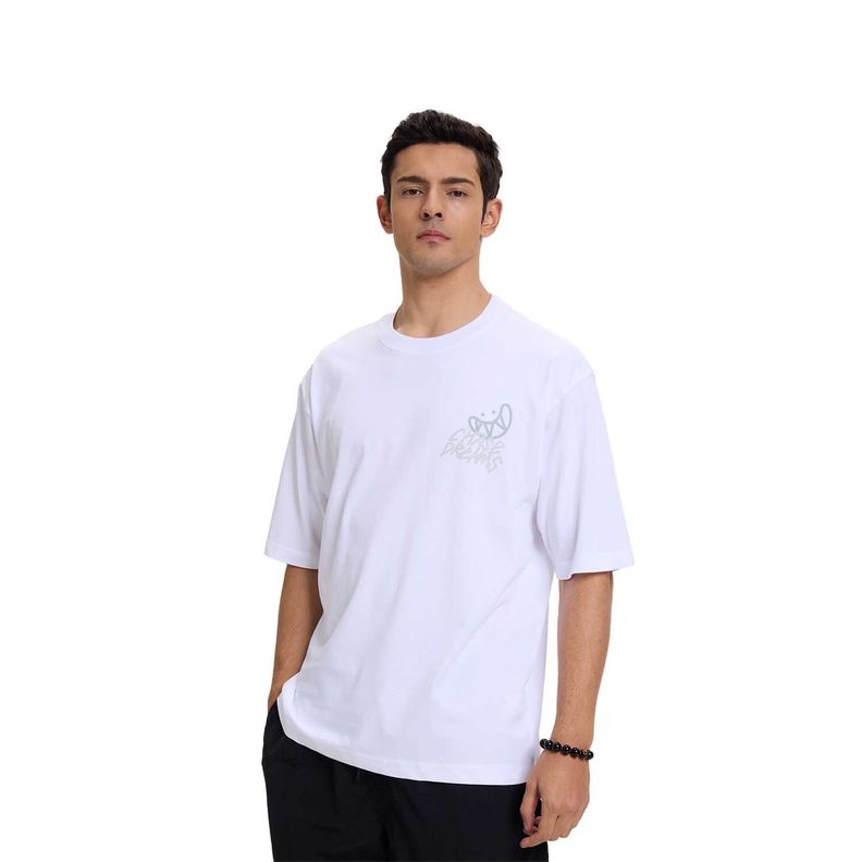 Polera Hombre Print Graffiti Blanco I Fashion's Park-0
