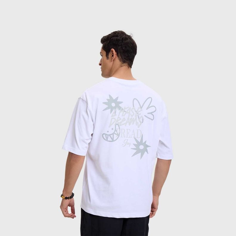 Polera Hombre Print Graffiti Blanco I Fashion's Park-2