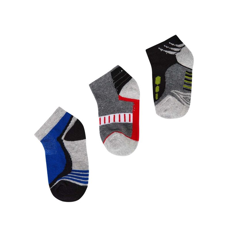 Calceta Deportiva Niño Tripack Rojo Fashion's Park-0