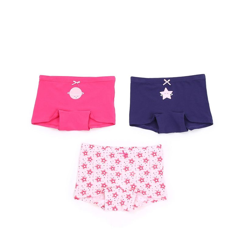 Calzón Niña Tripack Short Rosado I Fashion's Park-0