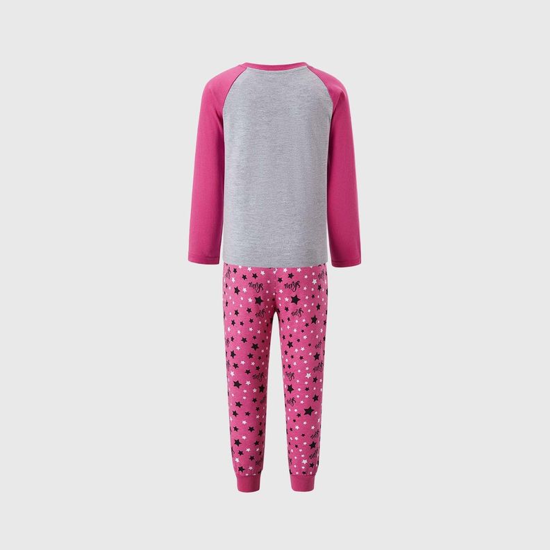 Pijama Niña Print Gris Melange Fashion's Park-1