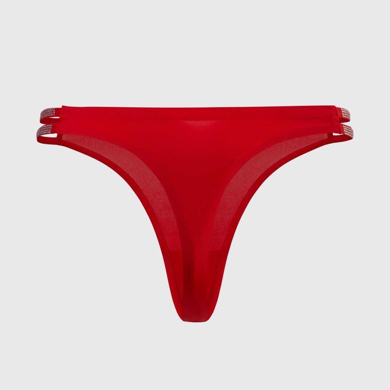 Calzón Mujer Colaless Encaje Rojo Fashion's Park-1