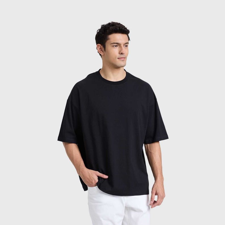 Polera Hombre Oversize Negro Fashions Park-1