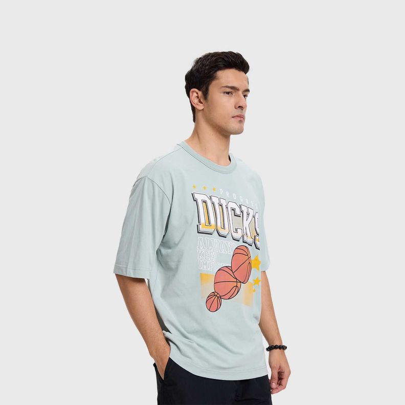 Polera Hombre Print Posicional Verde Claro Fashion's Park-1