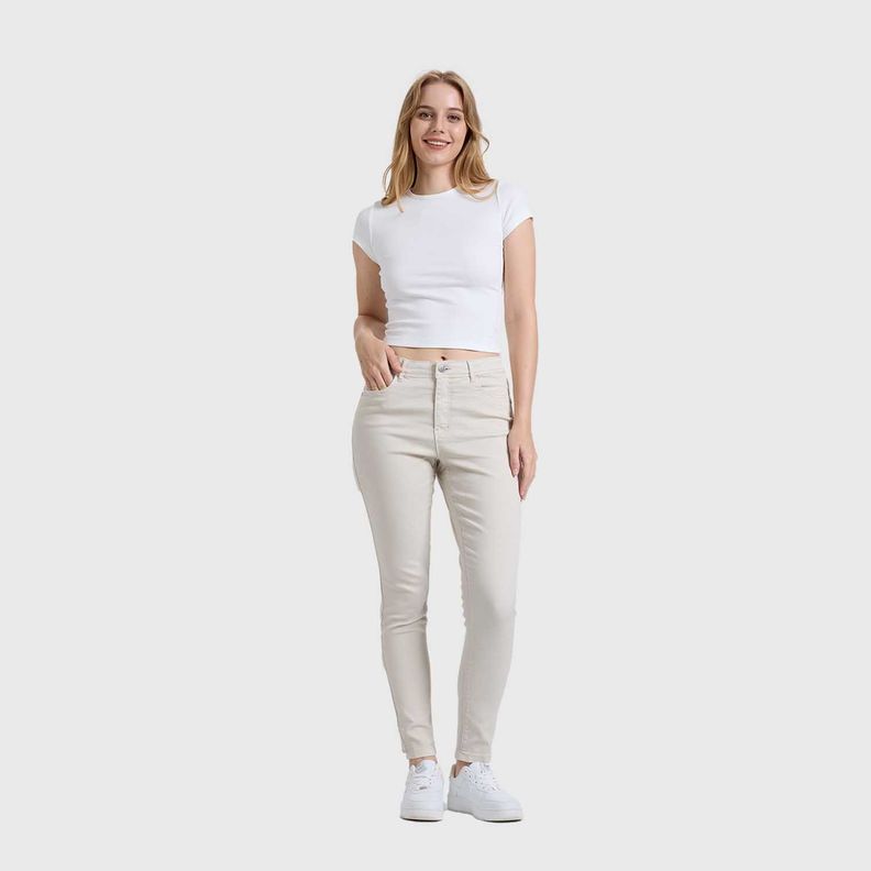 Jeans Mujer Emilia Color Crudo Fashion's Park-3