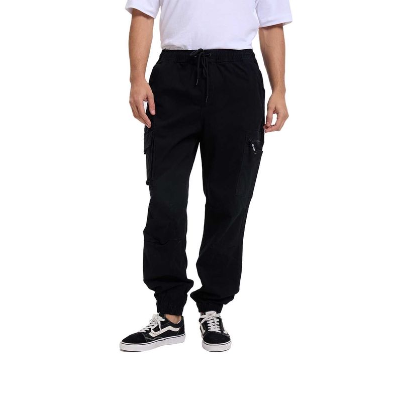 Pantalón Hombre Cargo Jogger Negro Fashion's Park-0