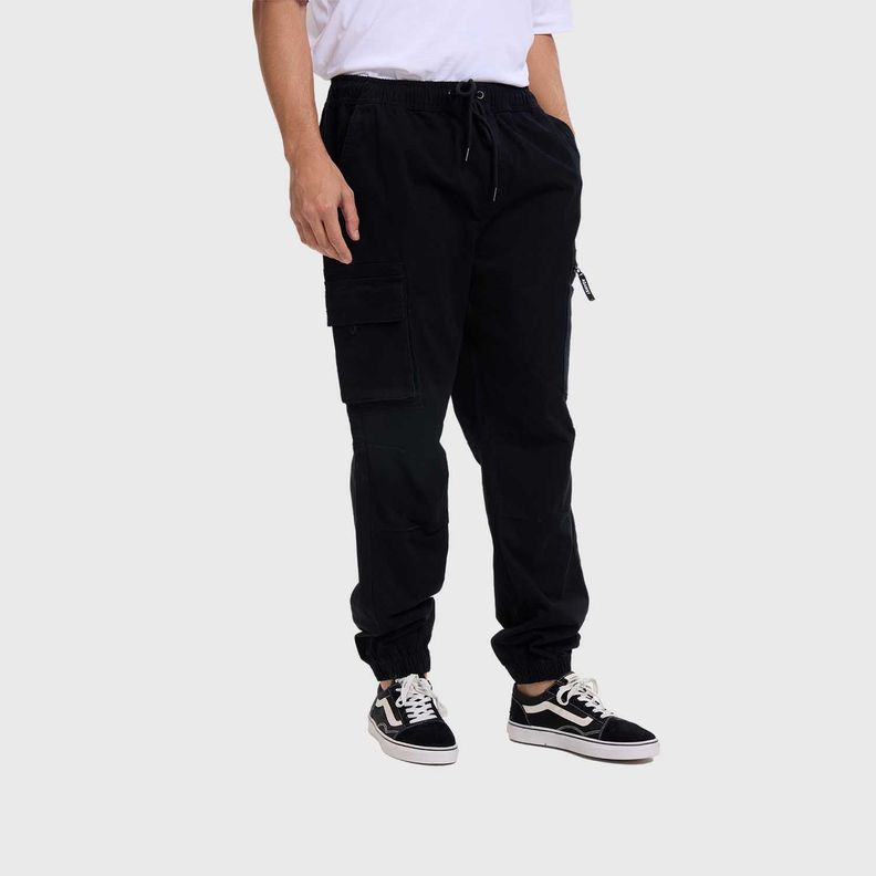 Pantalón Hombre Cargo Jogger Negro Fashion's Park-1