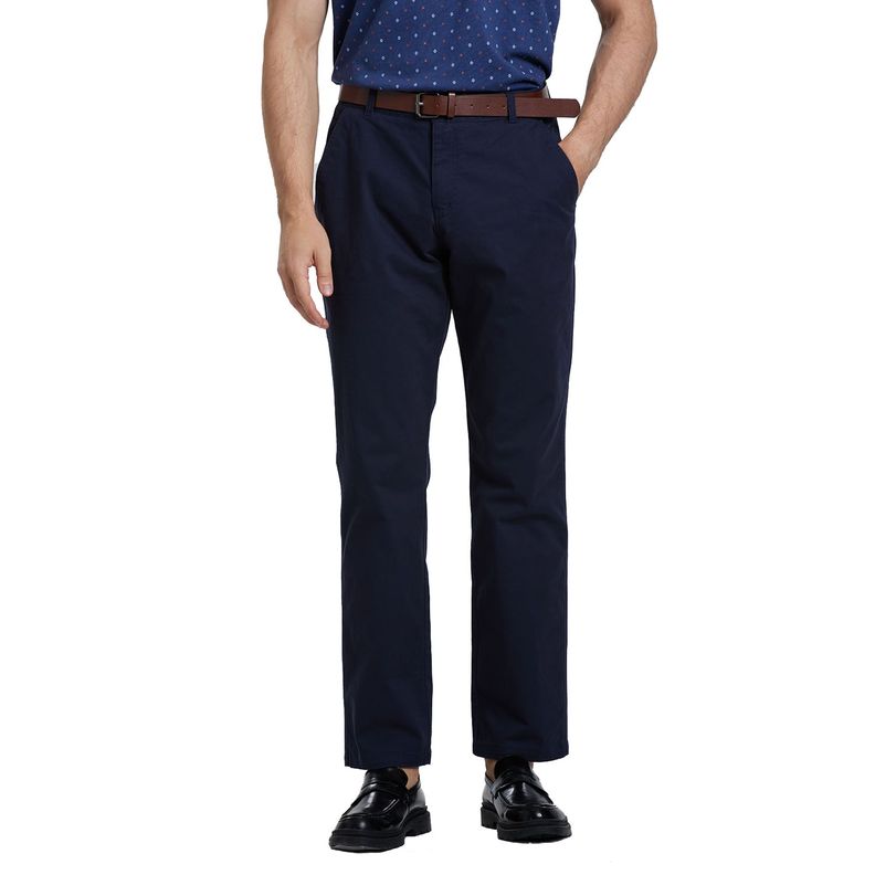 Pantalón Hombre Chino Cinturón Azul Marino Fashion´s Park-0